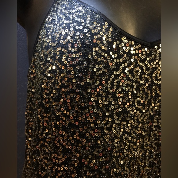 Beautiful Sequin top with adjustable spaghetti straps. - Picture 14 of 16